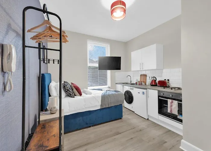 Blue Harmony: A Cozy Studio Retreat